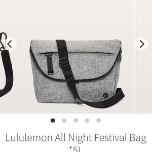 NWOT 5L All Night Festival Bag Heathered Black